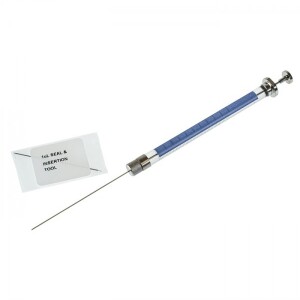 GC Ultramicro Volume Syringe: Capacity 1.0 uL, Needle Gauge 23 (1/Pack)